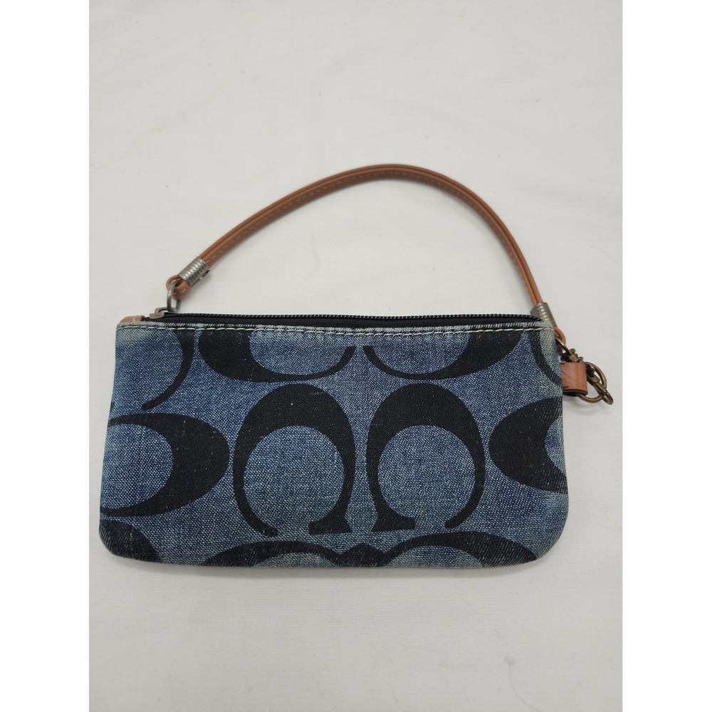 Coach Y2k Denim Wristlet